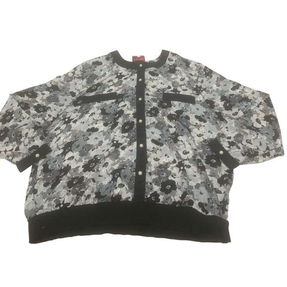 Floral Vintage Silk Top - Picture 1 of 8